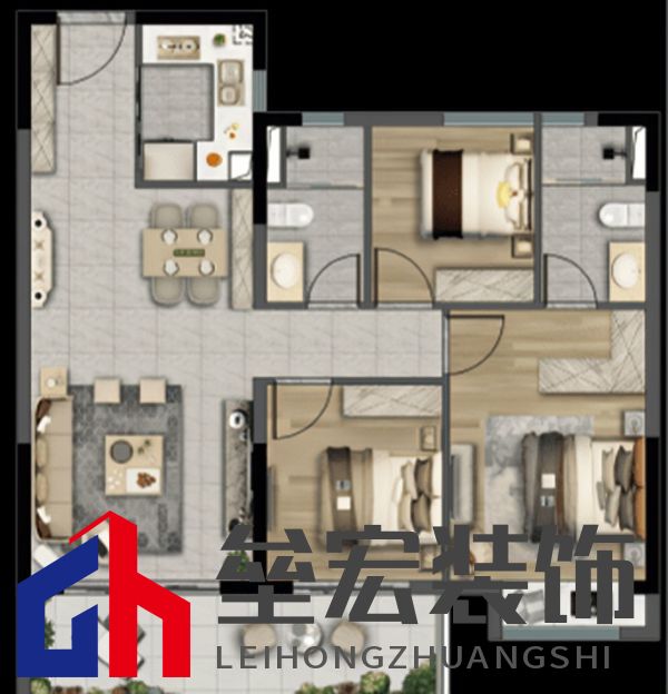 玄關(guān)餐邊柜電視柜一體化，超棒設(shè)計(jì)藏不住了！