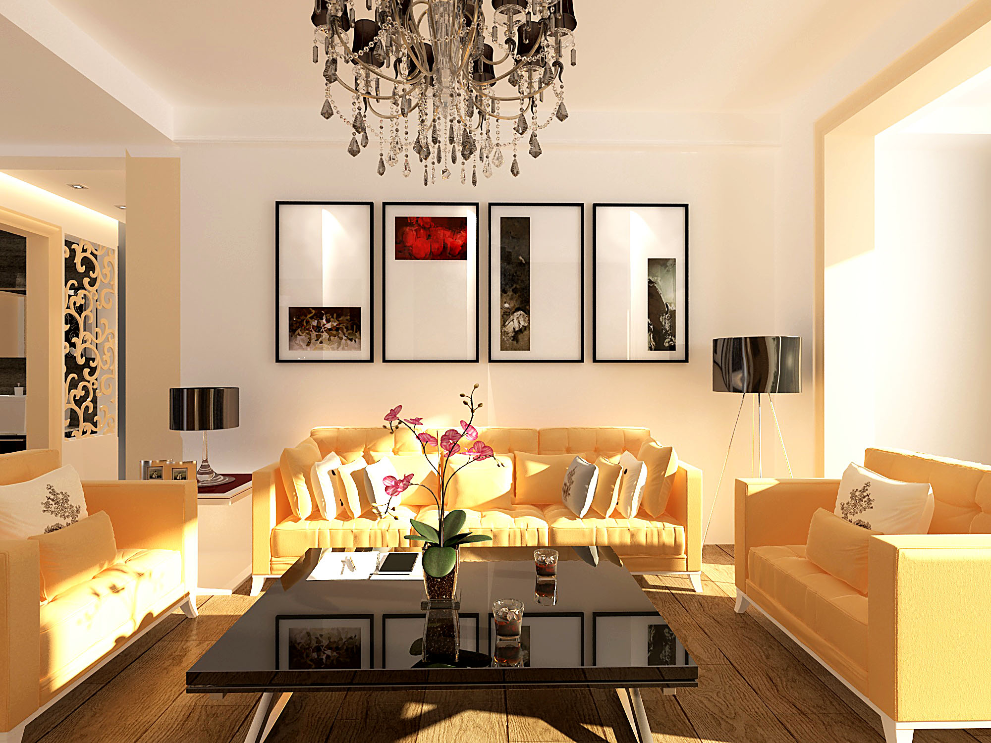 三室兩廳兩衛(wèi)裝修效果圖_廈門三室兩廳裝修價(jià)格_三代同堂小三室裝修