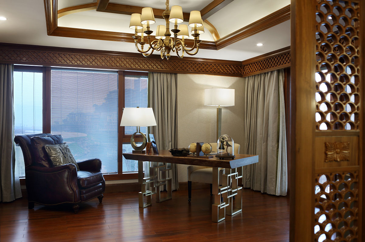 廈門中式裝修_中式客廳裝修效果圖_會(huì)所中式裝修