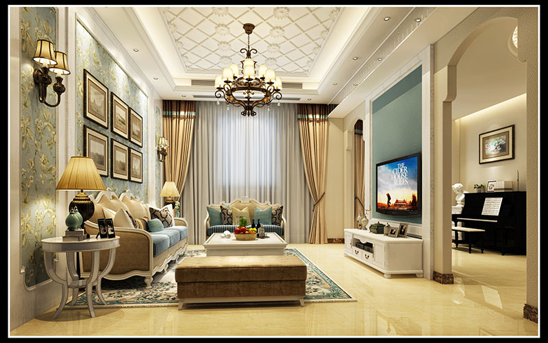 廈門大戶型室內設計效果圖,設計