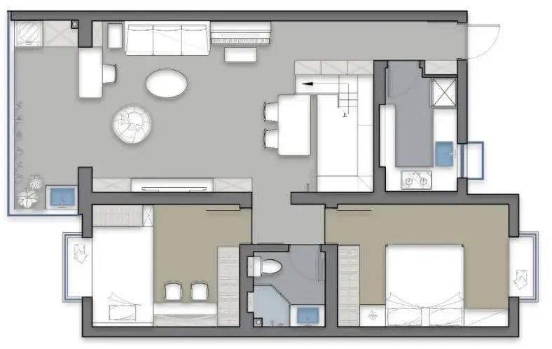 廈門小戶型裝修設計_廈門小戶型家庭裝修_廈門裝修風格