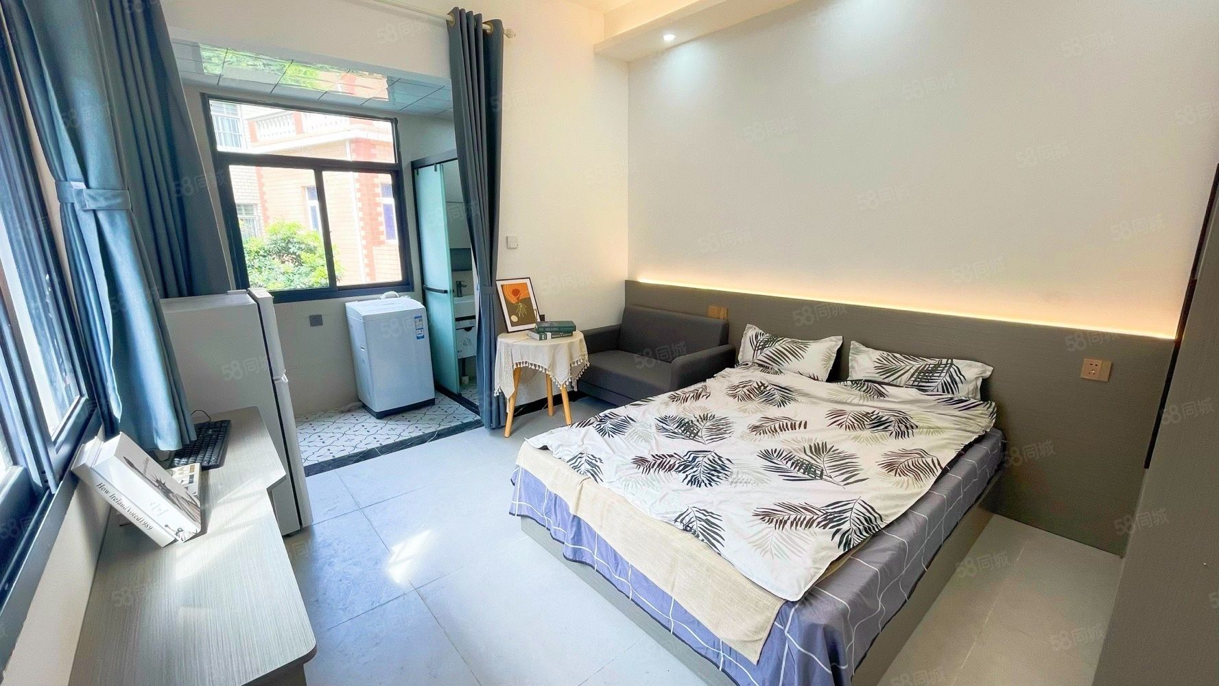 杏林村園博苑地鐵口全新邊套精裝大單間，出租，全屋燈帶裝飾