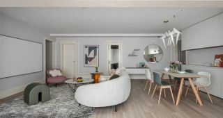 廈門(mén)140m2三居室溫馨又精致，沙發(fā)不靠墻，巧妙利用空間，沙發(fā)不靠墻，巧妙利用空間