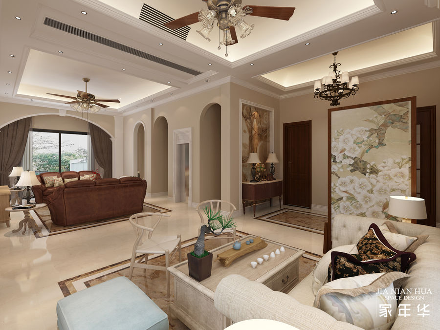 【星海灣醍香墅現(xiàn)代美式風格案例】廈門家年華設計機構(gòu)