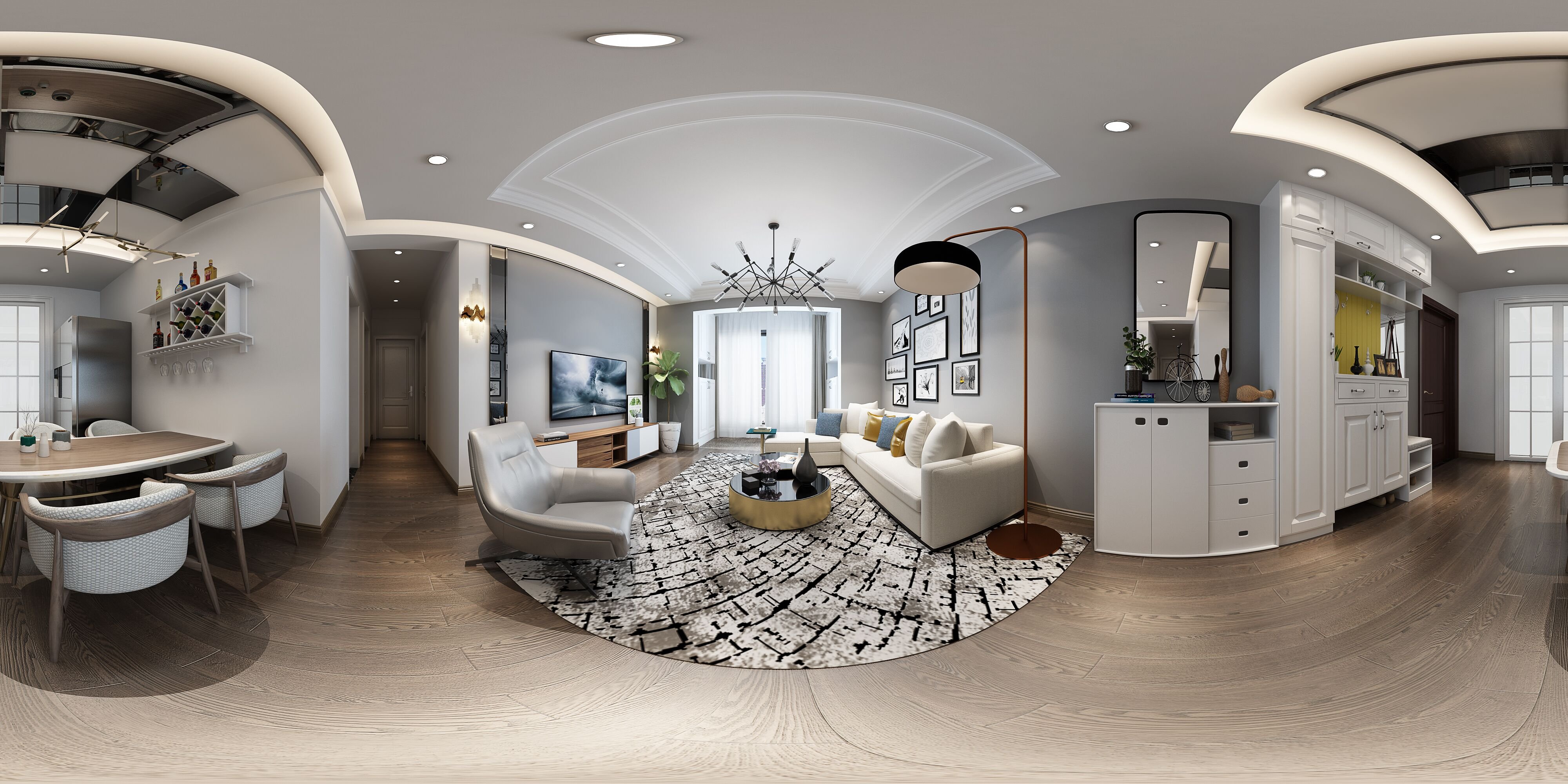 240平米的現(xiàn)代風(fēng)格，原來復(fù)式還可以這樣裝修！