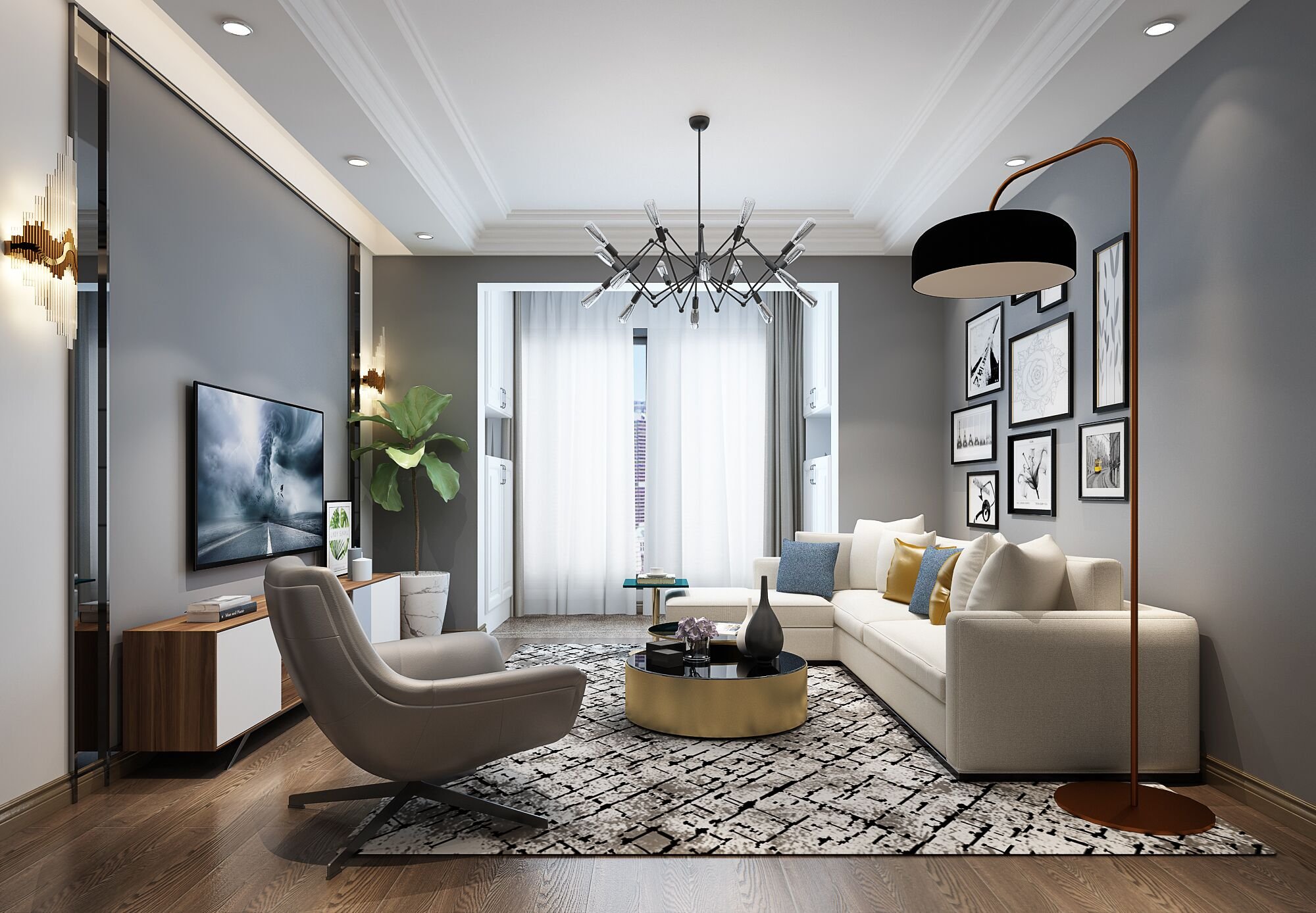 240平米的現(xiàn)代風(fēng)格，原來復(fù)式還可以這樣裝修！